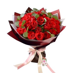 Serene-Red-Roses - Azaher Flower Shop